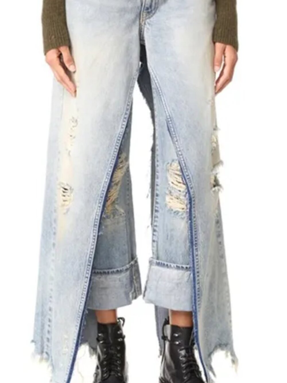 R13 Sashah Pant in size 26 — Premium Italian-made Designer Denim , NWT, RARE